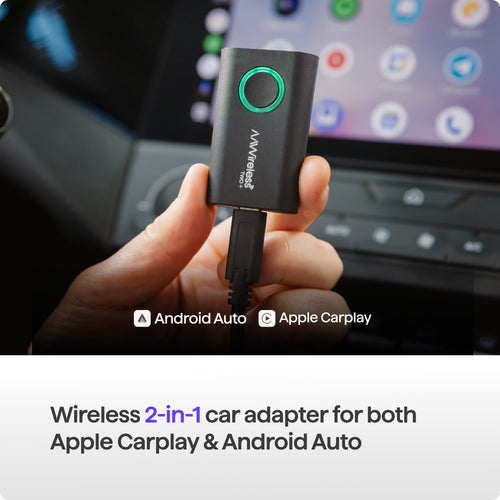 AAWireless TWO+ | Wireless Android Auto & Apple Carplay Adapter